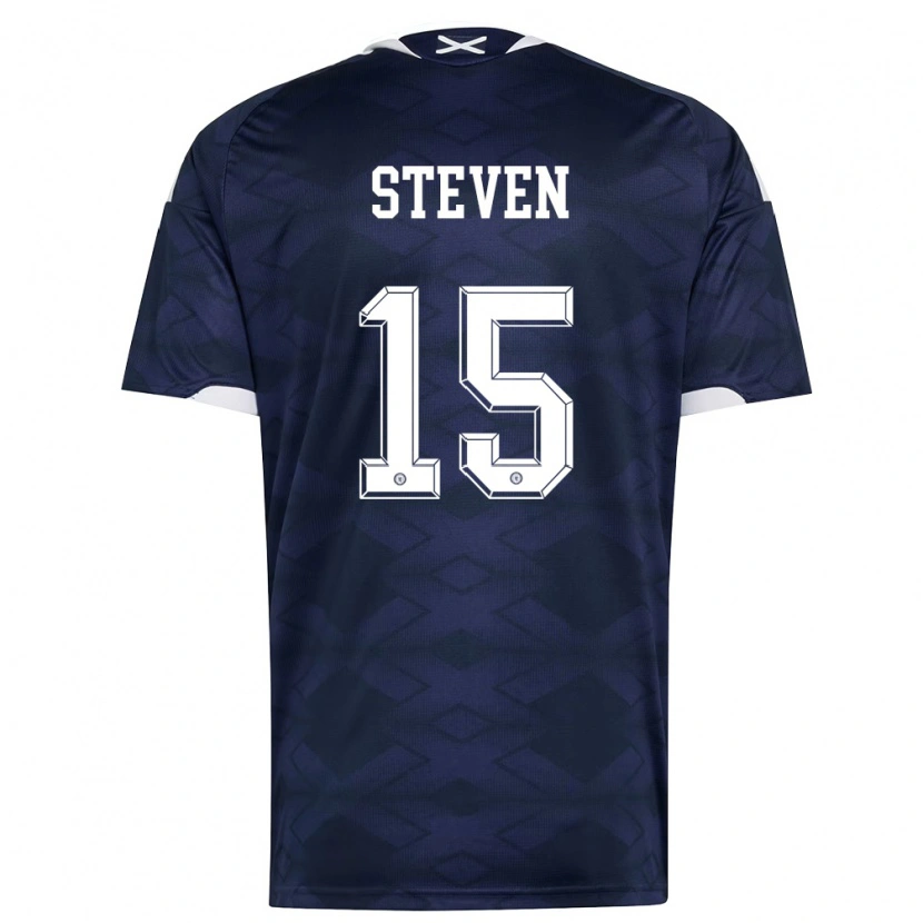 DanxenレディーススコットランドTaylor Steven#15紺 白ホームシャツ26-28ジャージーユニフォーム