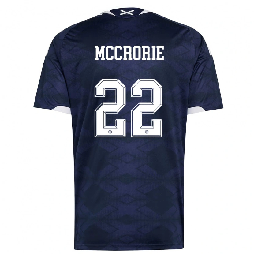 Danxenレディーススコットランドロス・マクローリー#22紺 白ホームシャツ26-28ジャージーユニフォーム