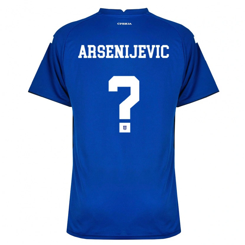 DanxenレディースセルビアAndrej Arsenijevic#0紺 赤ホームシャツ26-28ジャージーユニフォーム