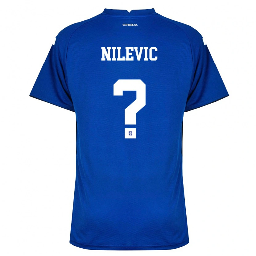 DanxenレディースセルビアMatija Nilevic#0紺 赤ホームシャツ26-28ジャージーユニフォーム