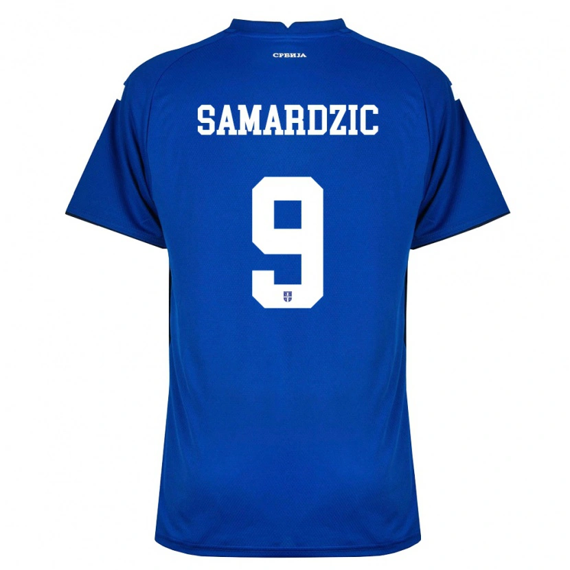 DanxenレディースセルビアTadija Samardzic#9紺 赤ホームシャツ26-28ジャージーユニフォーム