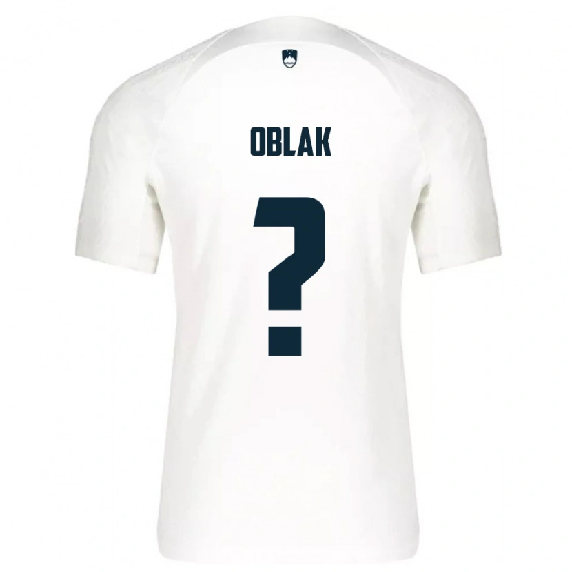 DanxenレディーススロベニアGaber Oblak#0白 青ホームシャツ26-28ジャージーユニフォーム