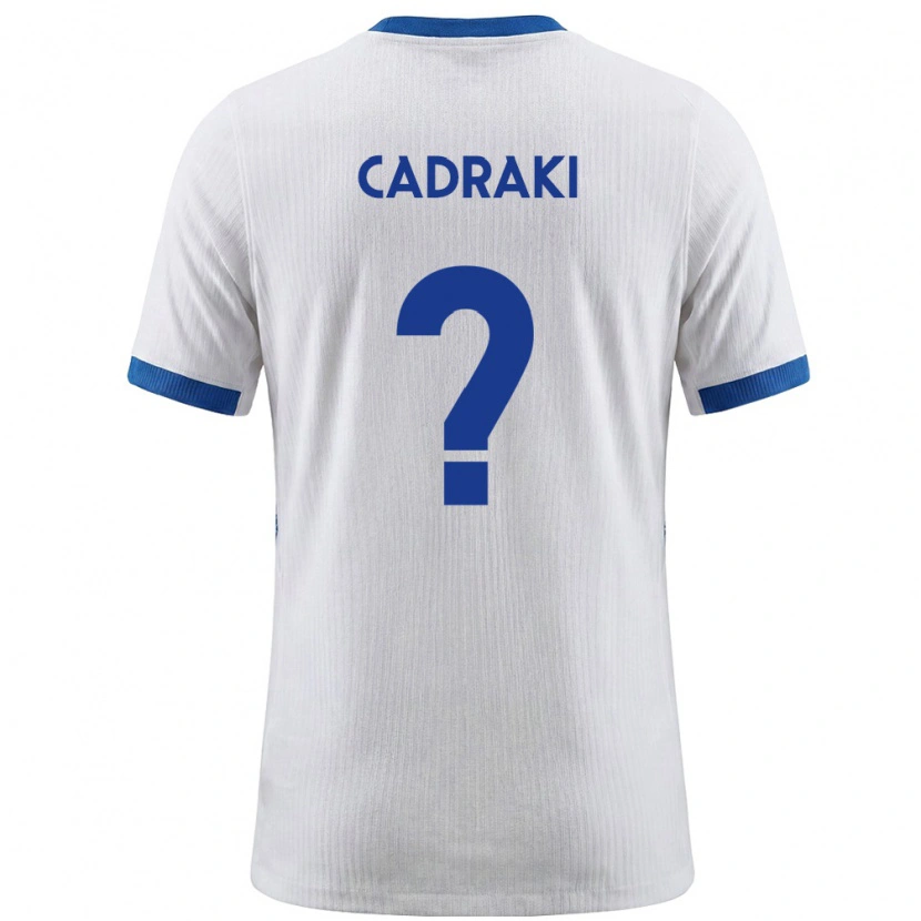 DanxenレディーススロベニアBetim Cadraki#0白 青ホームシャツ26-28ジャージーユニフォーム