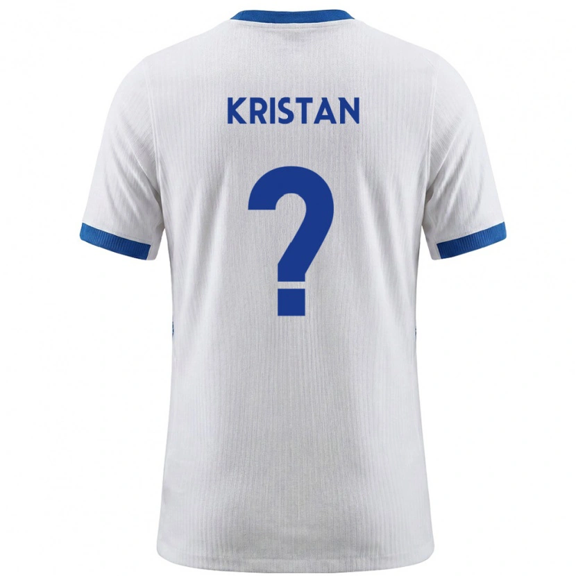 DanxenレディーススロベニアLiam Kristan#0白 青ホームシャツ26-28ジャージーユニフォーム