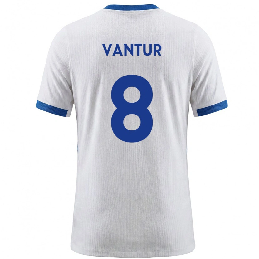 DanxenレディーススロベニアBor Vantur#8白 青ホームシャツ26-28ジャージーユニフォーム