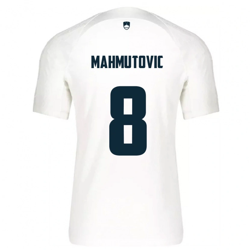 DanxenレディーススロベニアMalik Mahmutovic#8白 青ホームシャツ26-28ジャージーユニフォーム