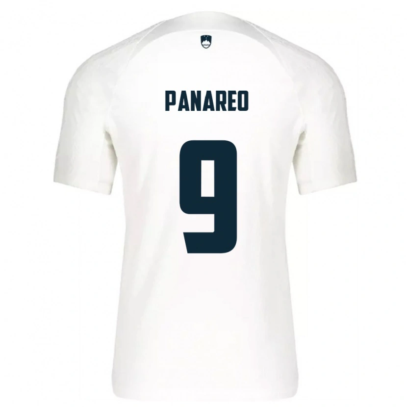 DanxenレディーススロベニアPierpaolo Panareo#9白 青ホームシャツ26-28ジャージーユニフォーム