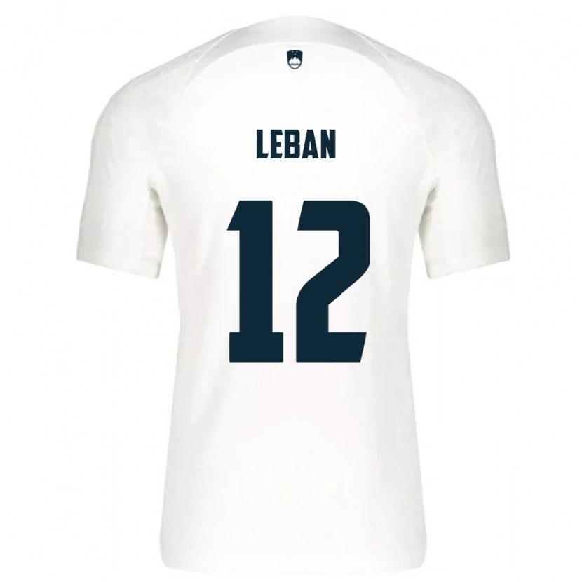 DanxenレディーススロベニアZan-Luk Leban#12白 青ホームシャツ26-28ジャージーユニフォーム
