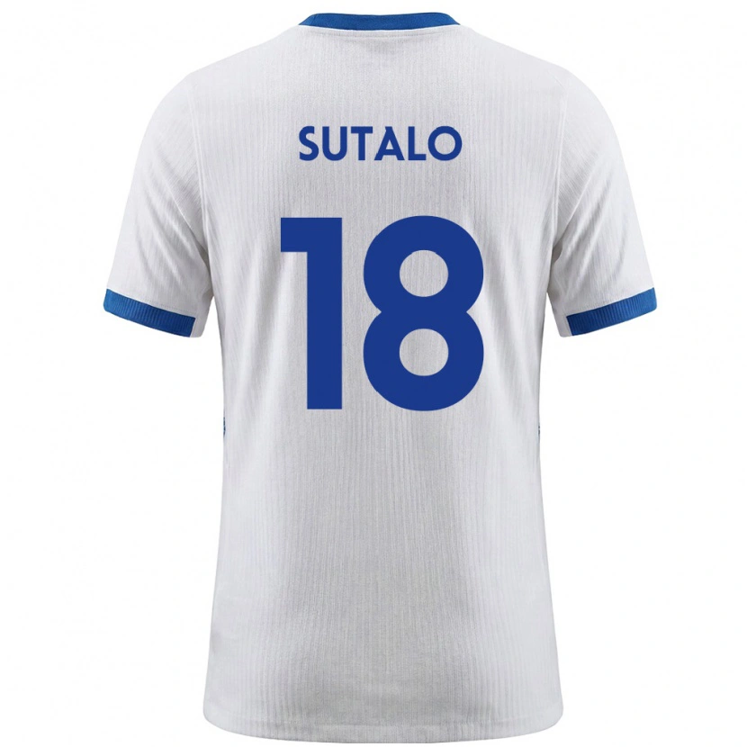 DanxenレディーススロベニアAleksej Sutalo#18白 青ホームシャツ26-28ジャージーユニフォーム