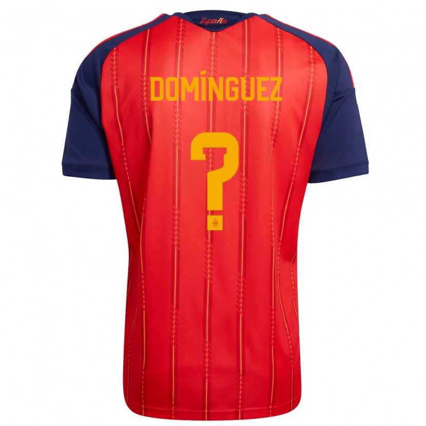 DanxenレディーススペインJorge Domínguez#0赤 紺 黄ホームシャツ26-28ジャージーユニフォーム