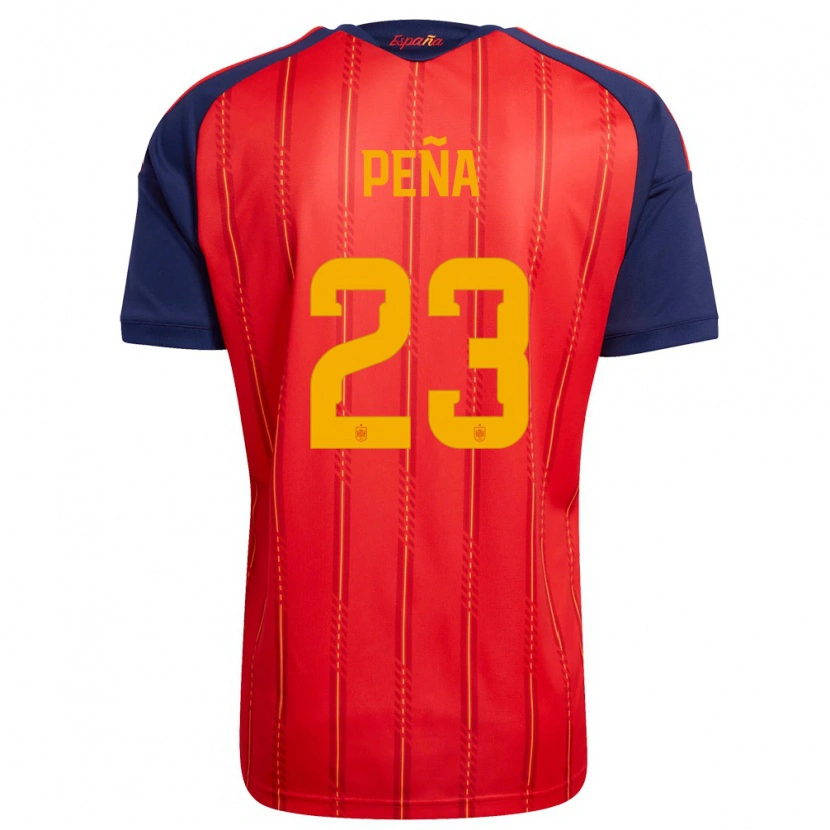 DanxenレディーススペインPablo Peña#23赤 紺 黄ホームシャツ26-28ジャージーユニフォーム