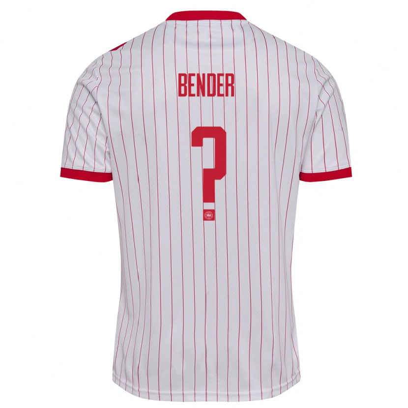 DanxenレディースデンマークViktor Bender#0白 赤アウェイシャツ26-28ジャージーユニフォーム