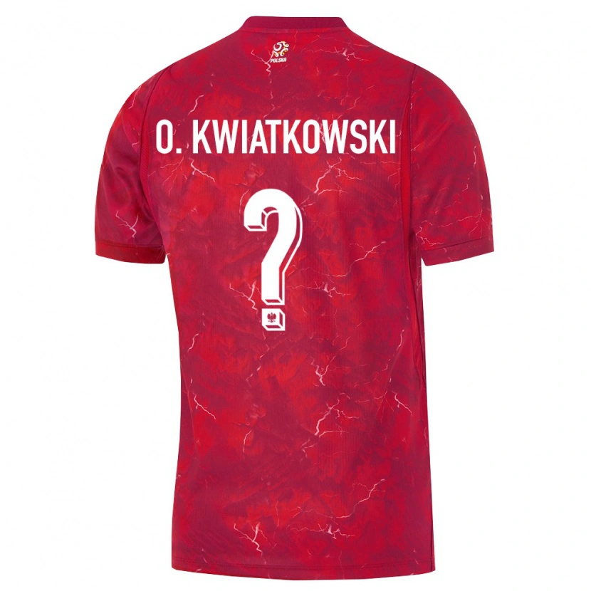 DanxenレディースポーランドOliwier Kwiatkowski#0赤 白アウェイシャツ26-28ジャージーユニフォーム