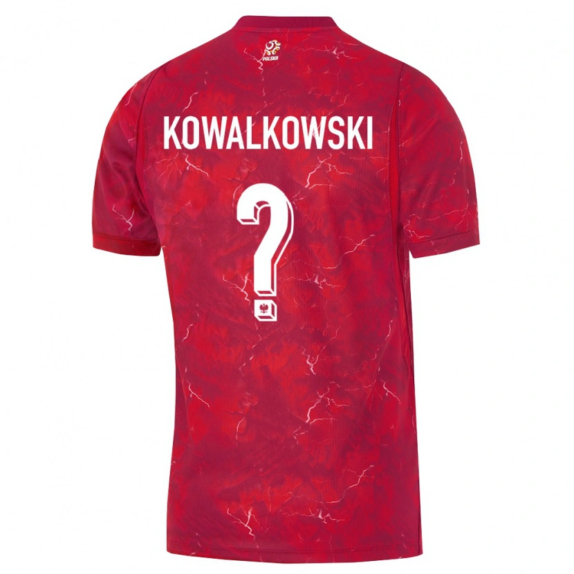 DanxenレディースポーランドMiłosz Kowalkowski#0赤 白アウェイシャツ26-28ジャージーユニフォーム