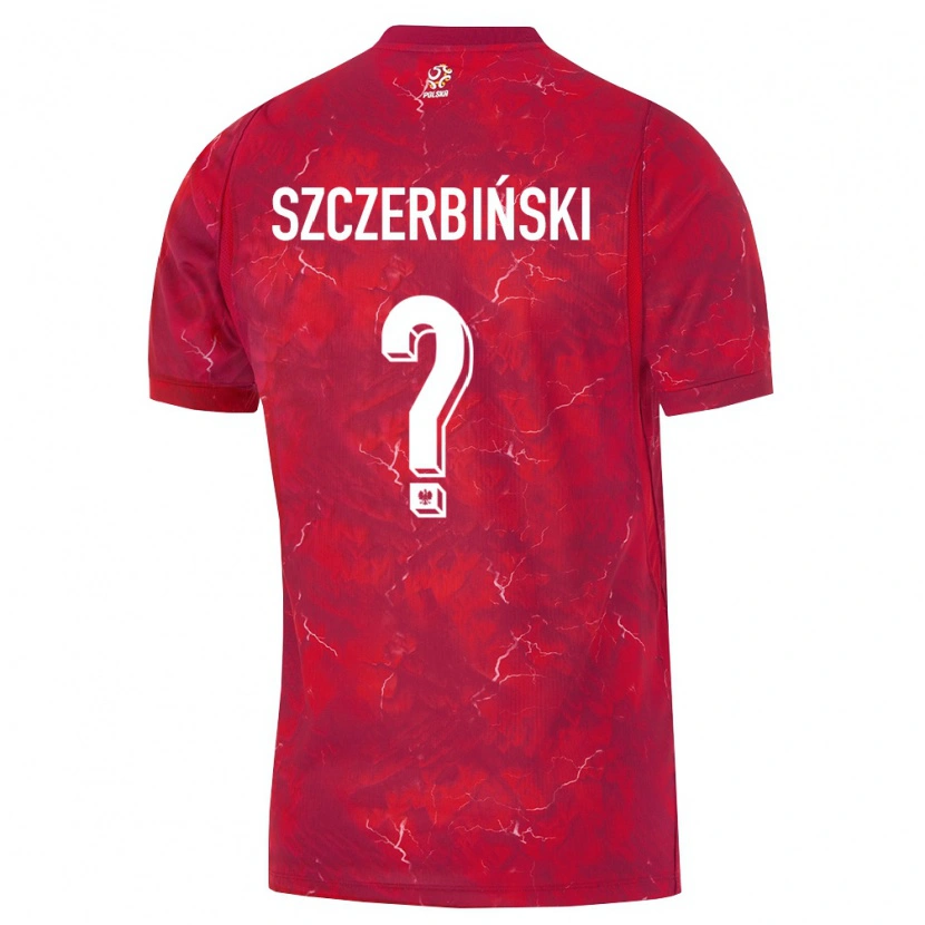 DanxenレディースポーランドMartin Szczerbiński#0赤 白アウェイシャツ26-28ジャージーユニフォーム