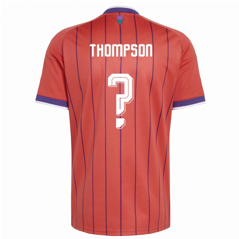 DanxenレディーススコットランドAlfie Thompson#0オレンジ 紫アウェイシャツ26-28ジャージーユニフォーム