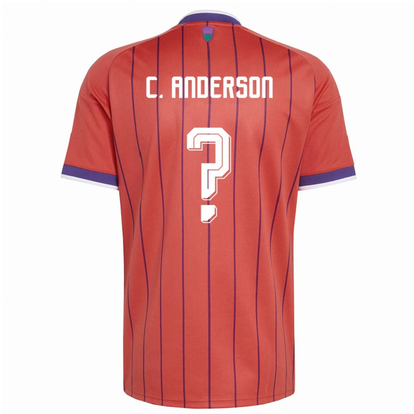 DanxenレディーススコットランドCayden Anderson#0オレンジ 紫アウェイシャツ26-28ジャージーユニフォーム
