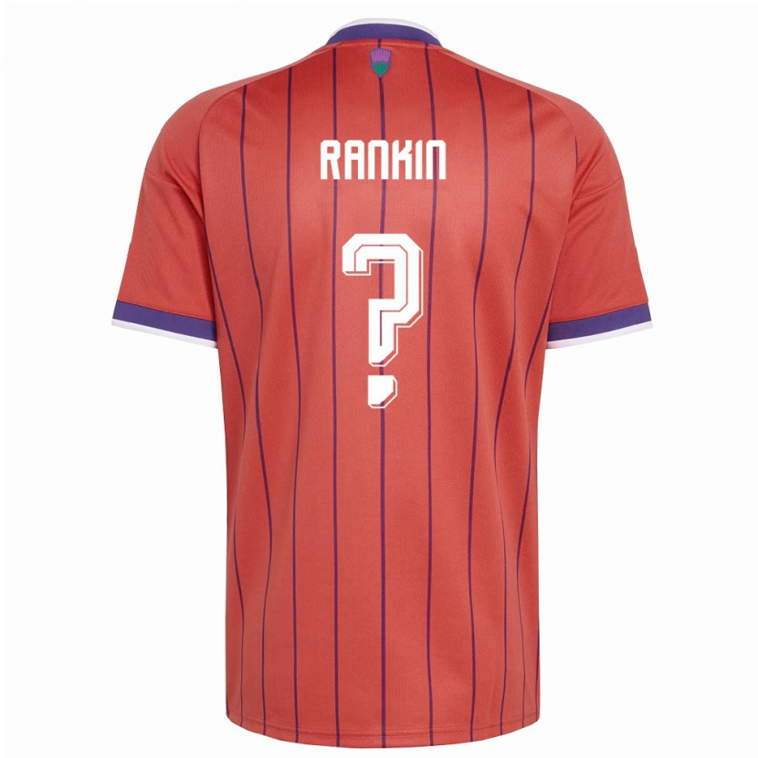 DanxenレディーススコットランドLuca Rankin#0オレンジ 紫アウェイシャツ26-28ジャージーユニフォーム