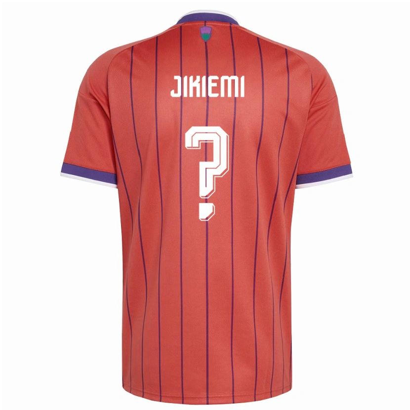 DanxenレディーススコットランドDara Jikiemi#0オレンジ 紫アウェイシャツ26-28ジャージーユニフォーム