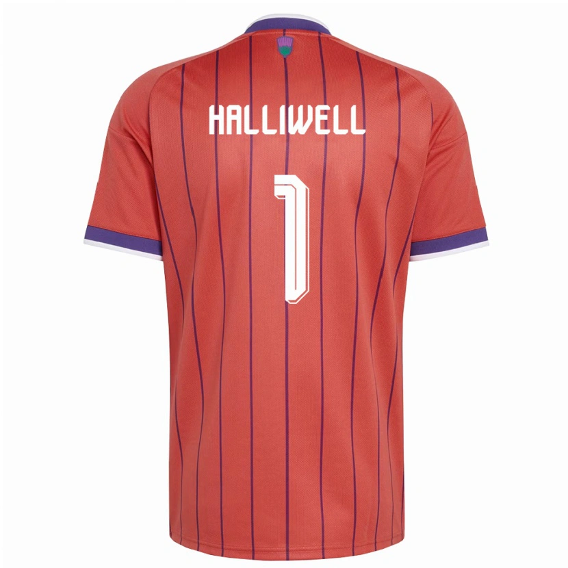 DanxenレディーススコットランドAlfie Halliwell#1オレンジ 紫アウェイシャツ26-28ジャージーユニフォーム