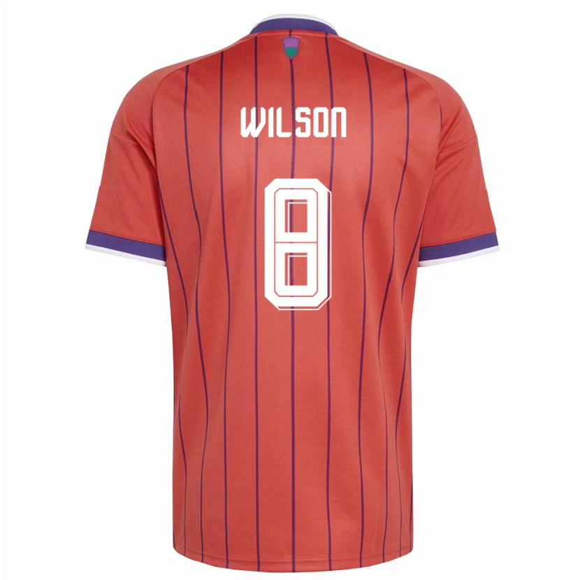 DanxenレディーススコットランドStanley Wilson#8オレンジ 紫アウェイシャツ26-28ジャージーユニフォーム
