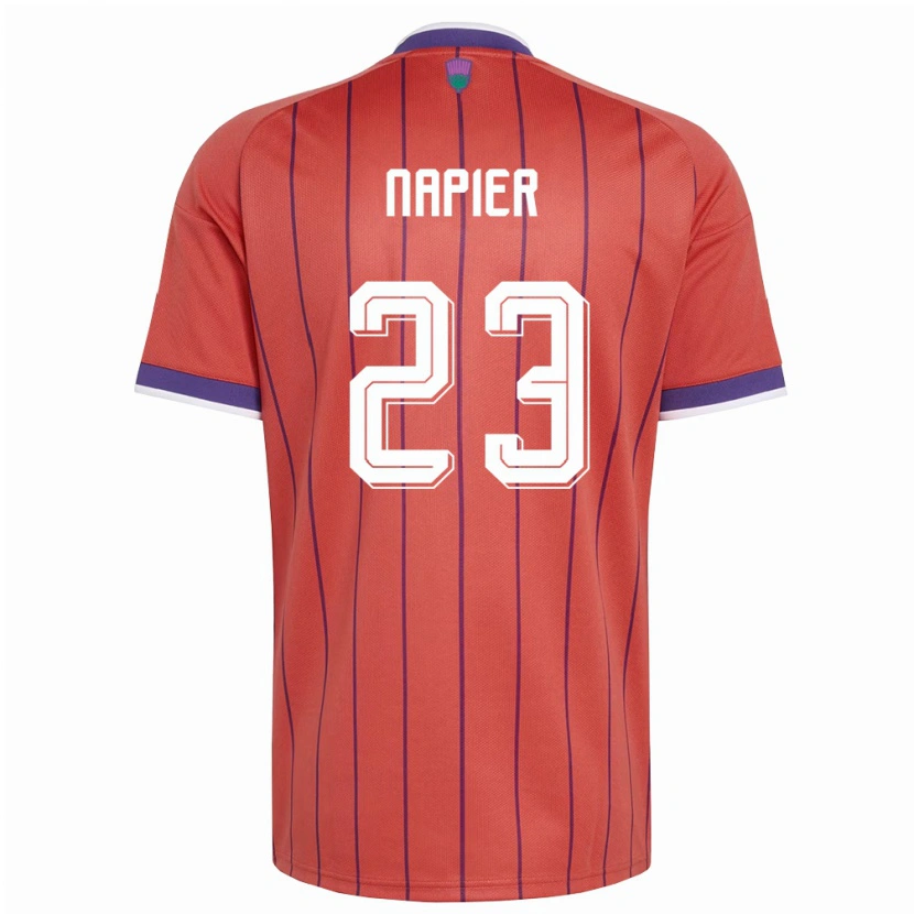 Danxenレディーススコットランドジェイミー＝リー・ネイピア#23オレンジ 紫アウェイシャツ26-28ジャージーユニフォーム