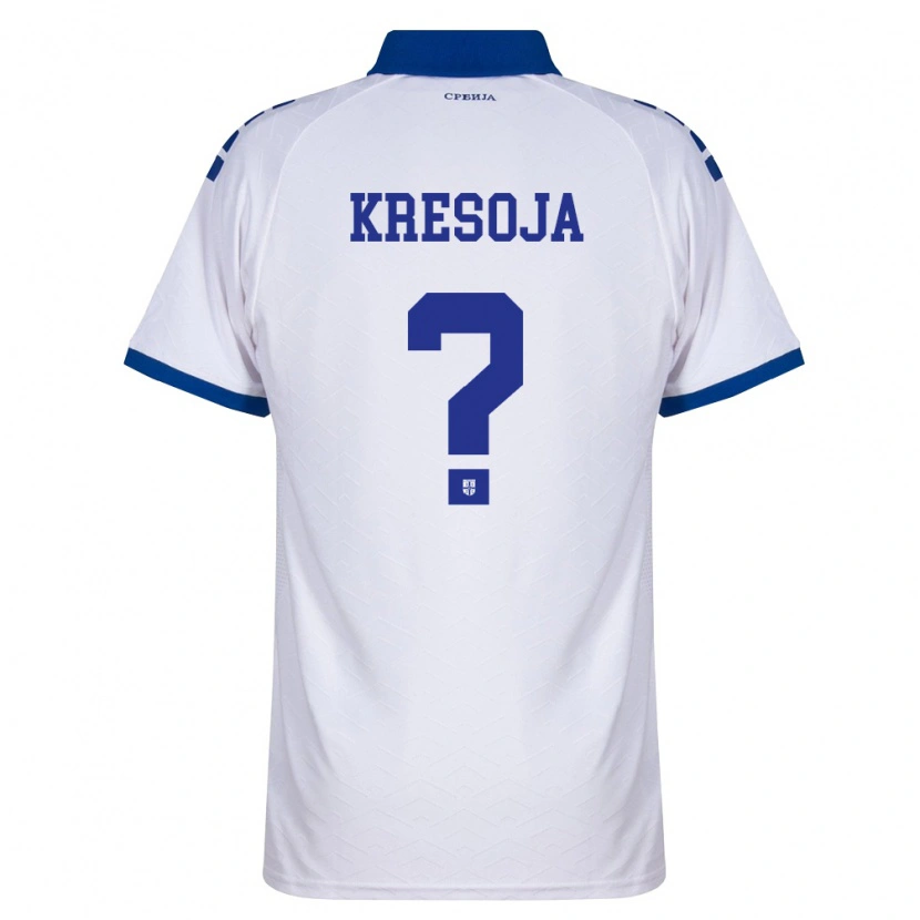 DanxenレディースセルビアMihajlo Kresoja#0紺 白 赤アウェイシャツ26-28ジャージーユニフォーム