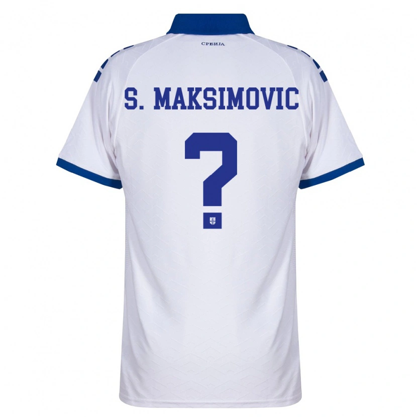 DanxenレディースセルビアStrahinja Maksimovic#0紺 白 赤アウェイシャツ26-28ジャージーユニフォーム