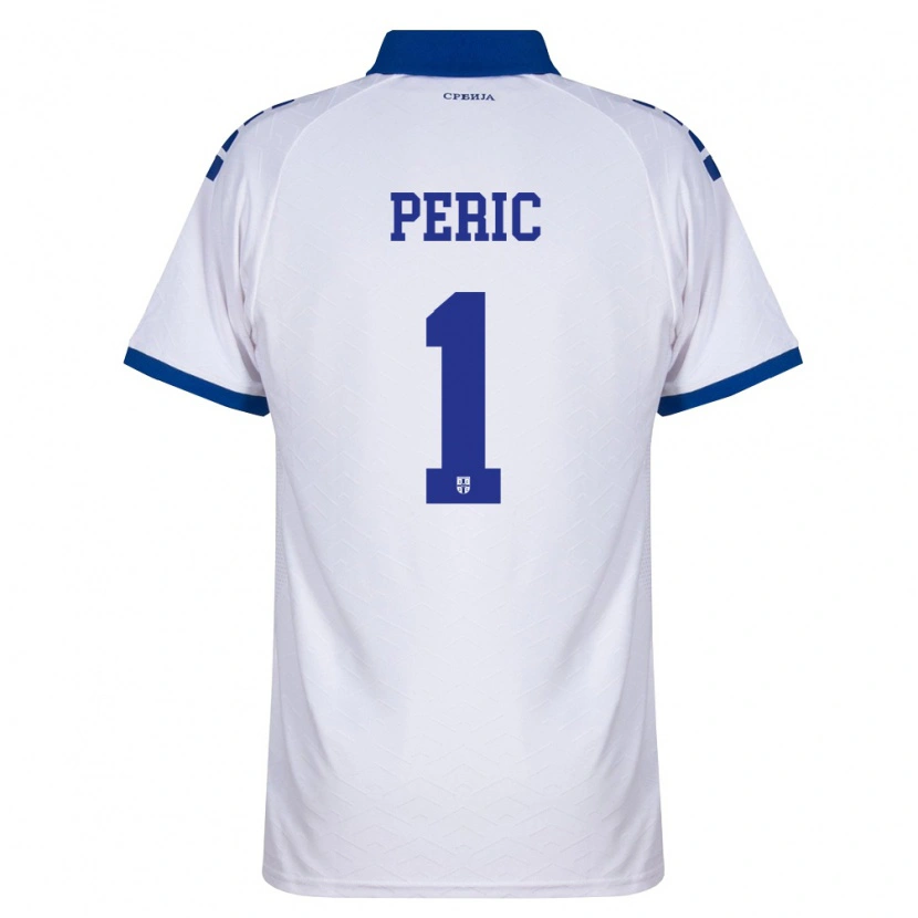 DanxenレディースセルビアStrahinja Peric#1紺 白 赤アウェイシャツ26-28ジャージーユニフォーム