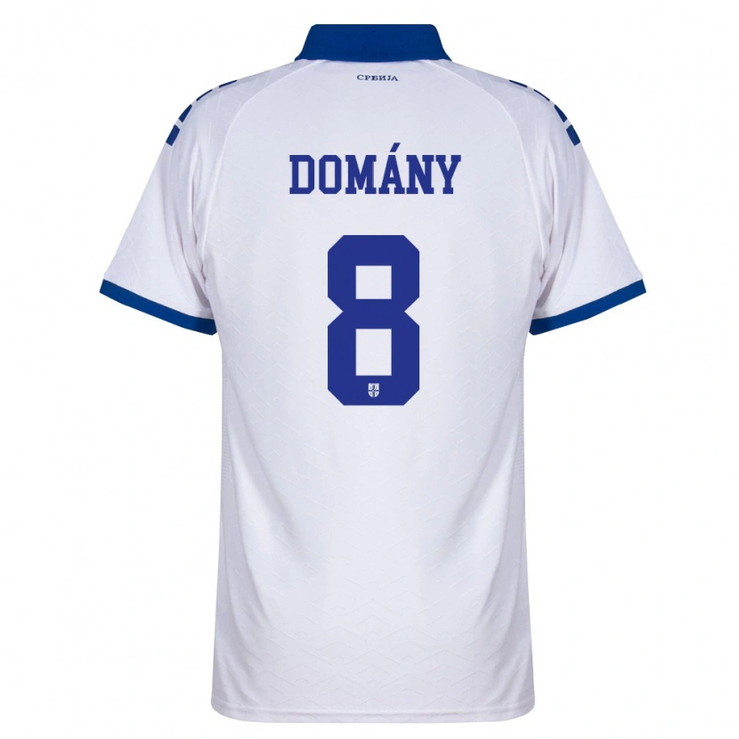 DanxenレディースセルビアBence Domány#8紺 白 赤アウェイシャツ26-28ジャージーユニフォーム