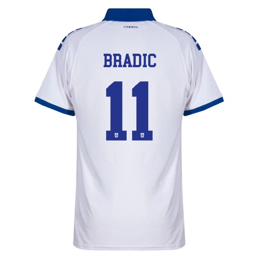 DanxenレディースセルビアVuk Bradic#11紺 白 赤アウェイシャツ26-28ジャージーユニフォーム