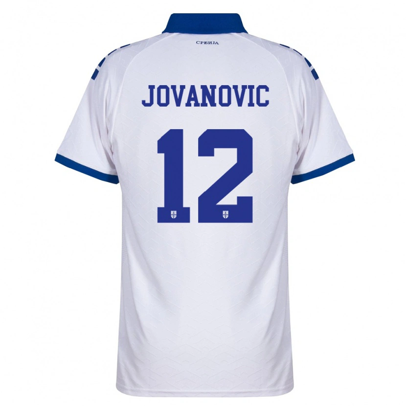 DanxenレディースセルビアAleksandar Jovanovic#12紺 白 赤アウェイシャツ26-28ジャージーユニフォーム