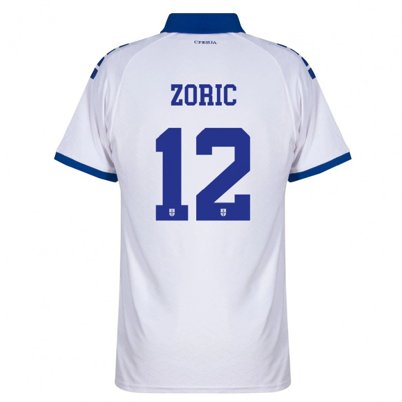 DanxenレディースセルビアNemanja Zoric#12紺 白 赤アウェイシャツ26-28ジャージーユニフォーム