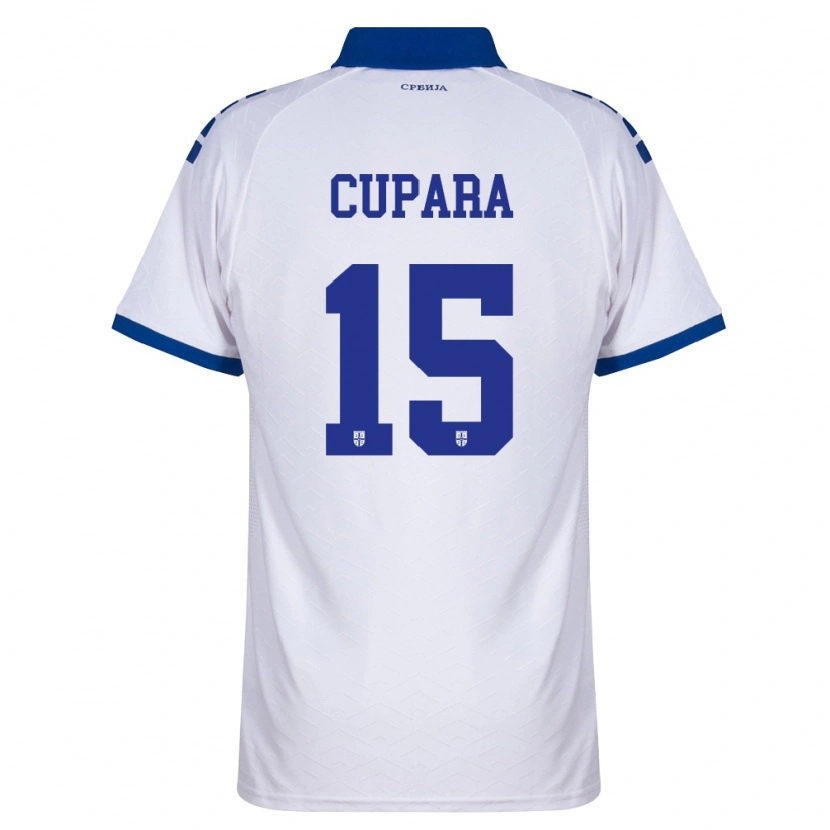 DanxenレディースセルビアDusan Cupara#15紺 白 赤アウェイシャツ26-28ジャージーユニフォーム