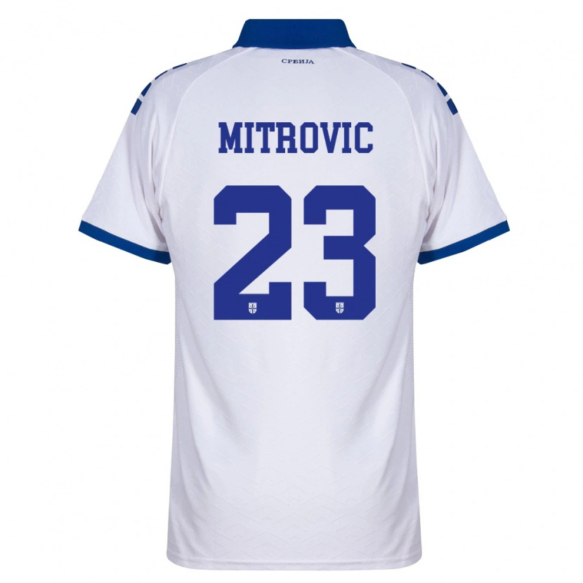 Danxenレディースセルビアヴク・ミトロビッチ#23紺 白 赤アウェイシャツ26-28ジャージーユニフォーム