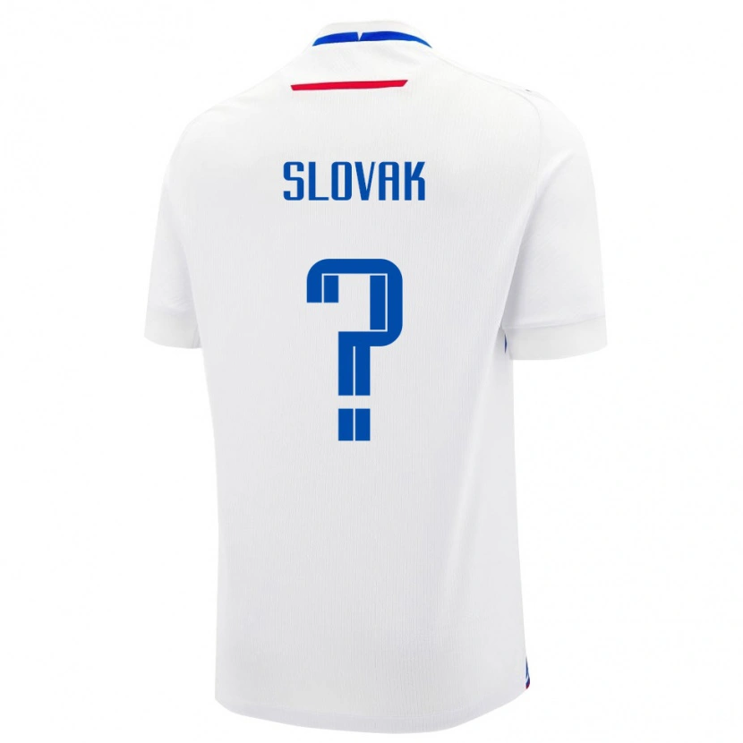 DanxenレディーススロバキアFilip Slovak#0白 青アウェイシャツ26-28ジャージーユニフォーム