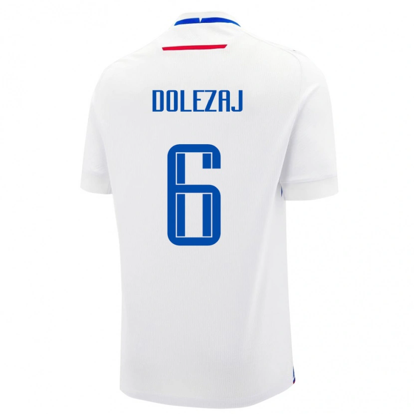 DanxenレディーススロバキアMaxim Dolezaj#6白 青アウェイシャツ26-28ジャージーユニフォーム