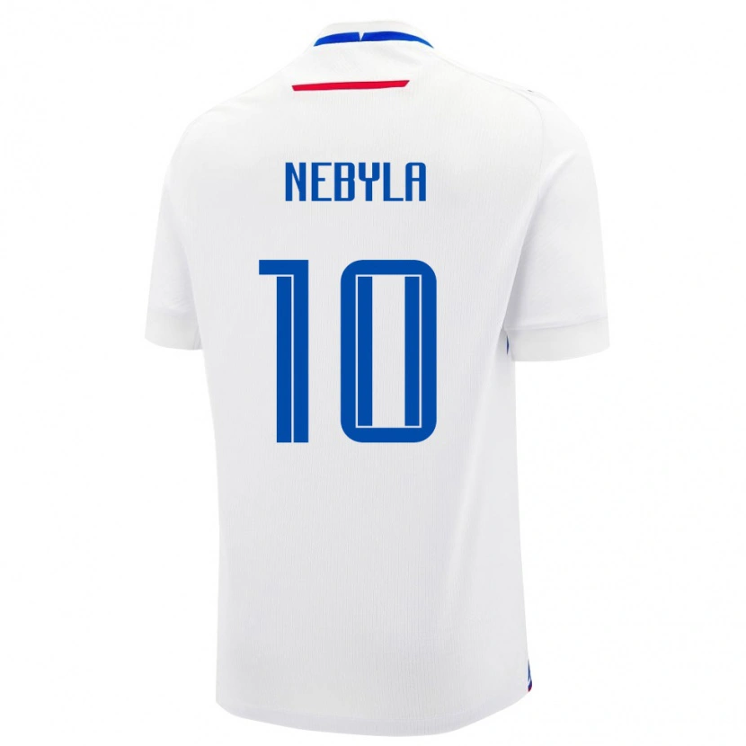 DanxenレディーススロバキアSebastian Nebyla#10白 青アウェイシャツ26-28ジャージーユニフォーム