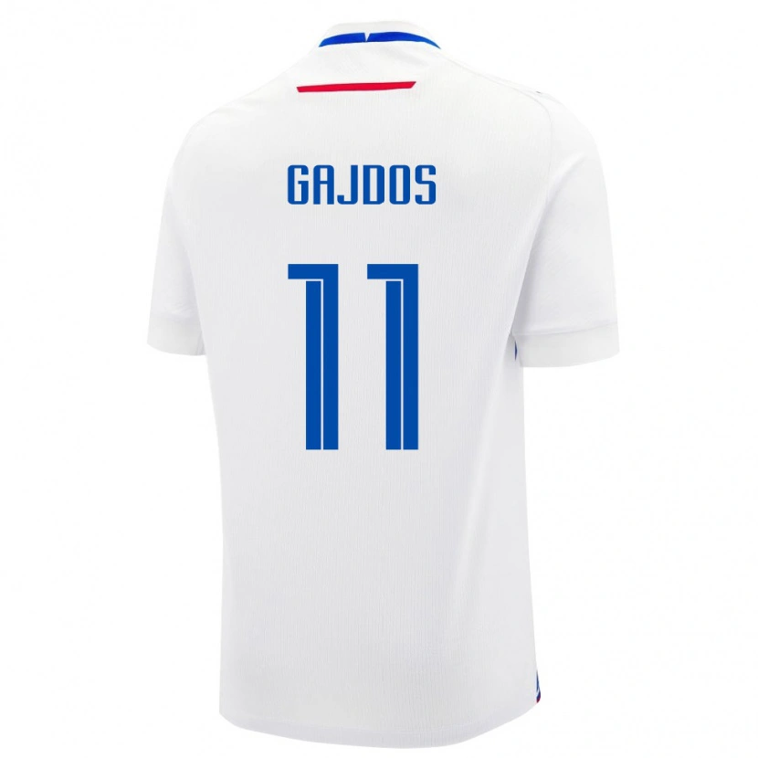 DanxenレディーススロバキアMatej Gajdos#11白 青アウェイシャツ26-28ジャージーユニフォーム