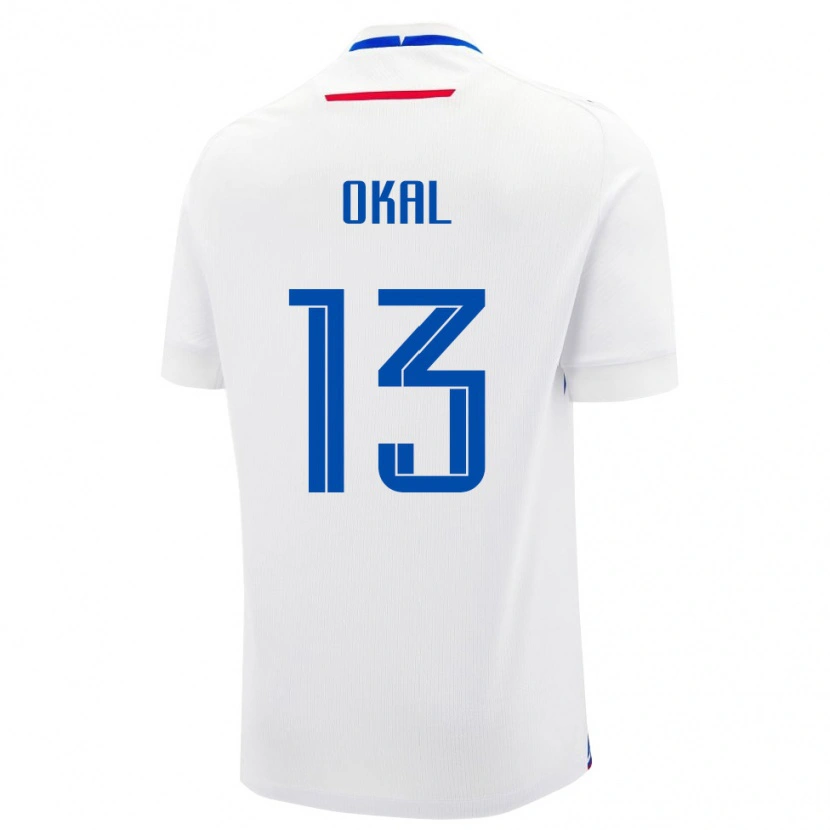 DanxenレディーススロバキアMarek Okal#13白 青アウェイシャツ26-28ジャージーユニフォーム