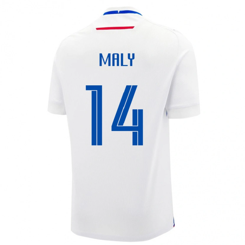 DanxenレディーススロバキアTomas Maly#14白 青アウェイシャツ26-28ジャージーユニフォーム