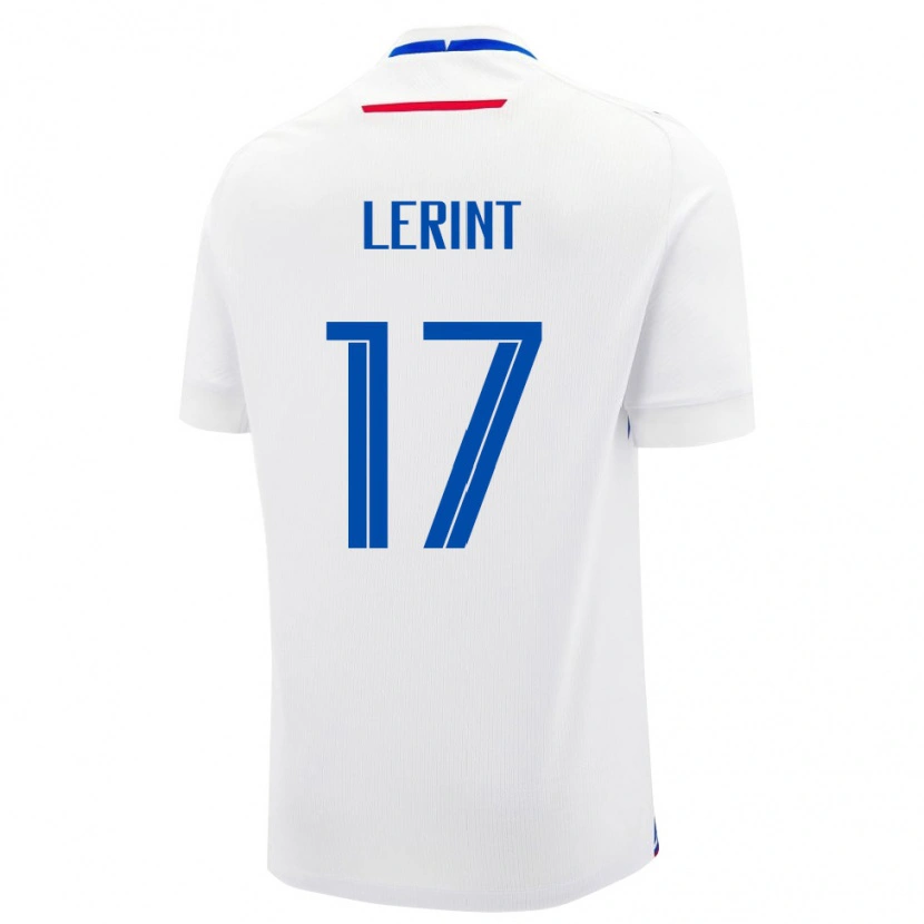 DanxenレディーススロバキアAlin Lerint#17白 青アウェイシャツ26-28ジャージーユニフォーム