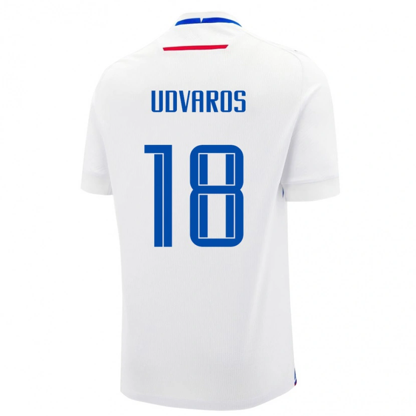DanxenレディーススロバキアNathan Udvaros#18白 青アウェイシャツ26-28ジャージーユニフォーム