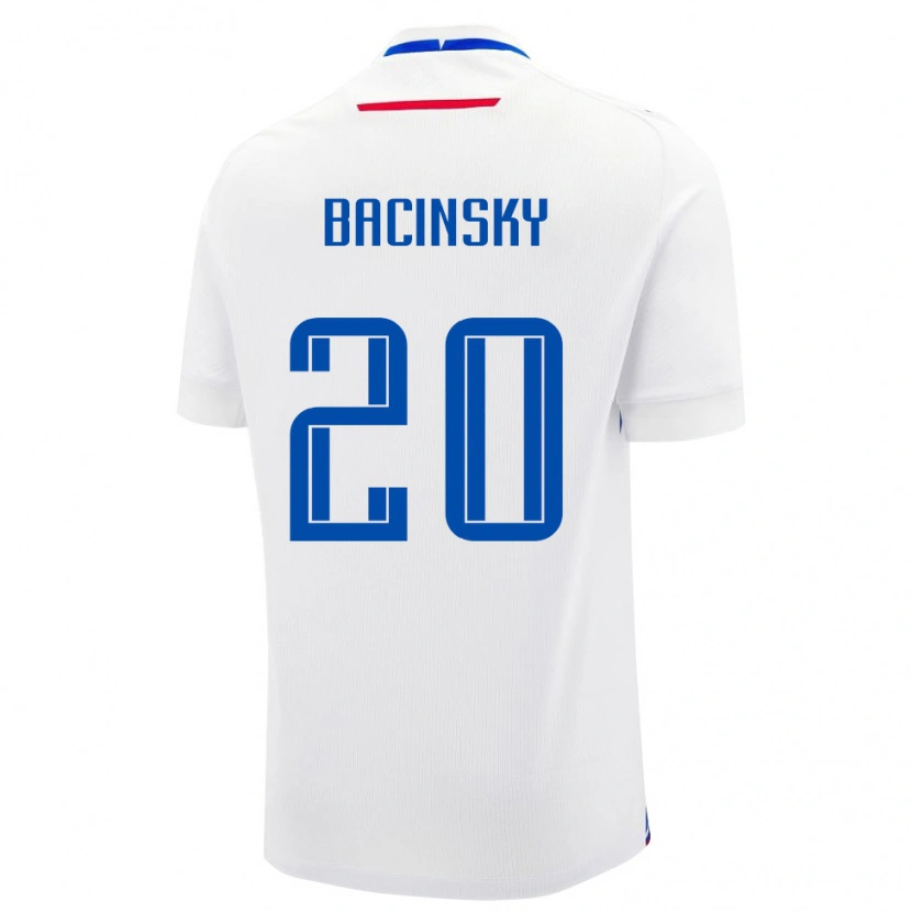 DanxenレディーススロバキアChristian Bacinsky#20白 青アウェイシャツ26-28ジャージーユニフォーム