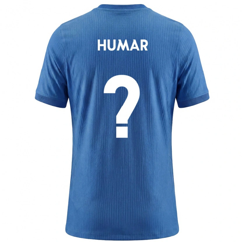 DanxenレディーススロベニアVoranc Humar#0青 白アウェイシャツ26-28ジャージーユニフォーム