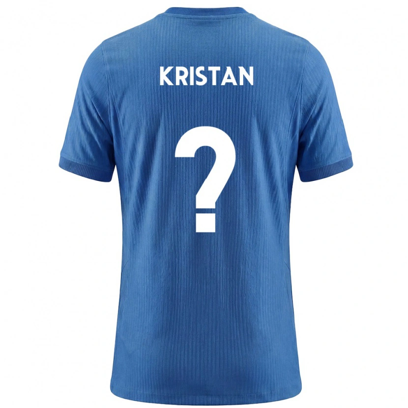 DanxenレディーススロベニアLiam Kristan#0青 白アウェイシャツ26-28ジャージーユニフォーム
