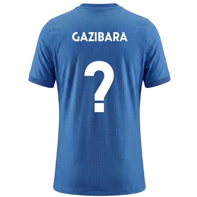 DanxenレディーススロベニアIshak Gazibara#0青 白アウェイシャツ26-28ジャージーユニフォーム