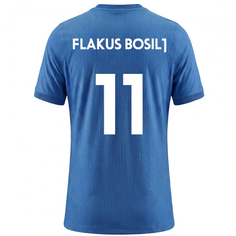 DanxenレディーススロベニアDavid Flakus Bosilj#11青 白アウェイシャツ26-28ジャージーユニフォーム