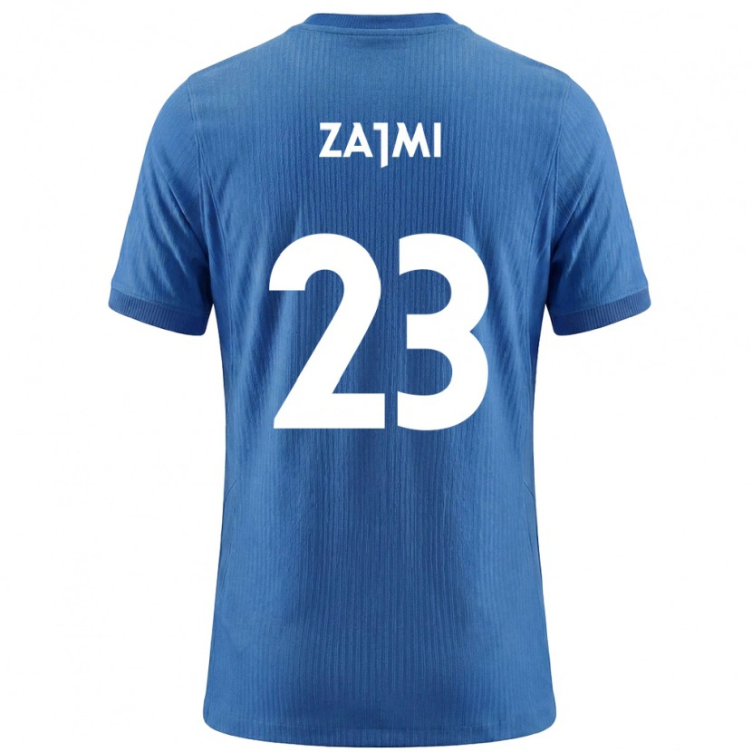 DanxenレディーススロベニアLuana Zajmi#23青 白アウェイシャツ26-28ジャージーユニフォーム