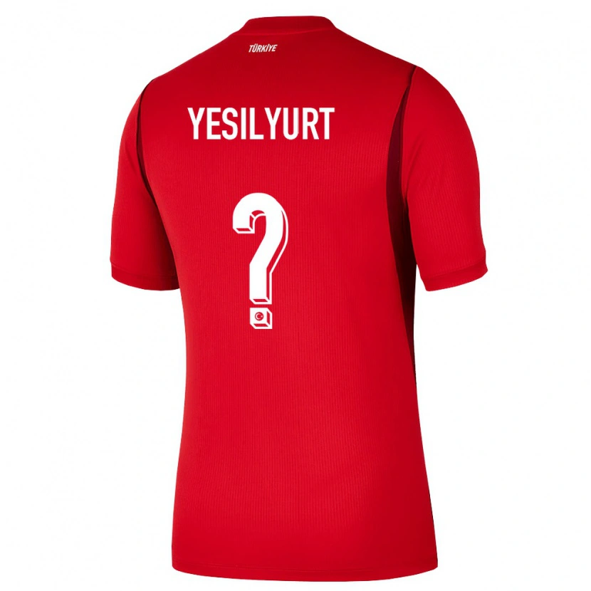 DanxenキッズトルコAdem Yeşilyurt#0赤 バーガンディホームシャツ26-28ジャージーユニフォーム